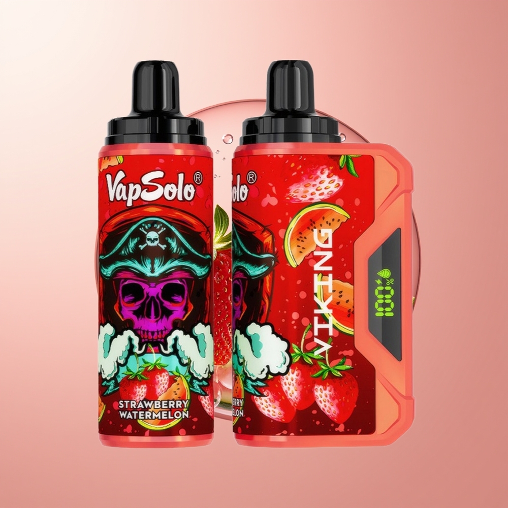 Strawberry Watermelon VapSolo VIKING 12000 Puffs Type-C Disposable Vape