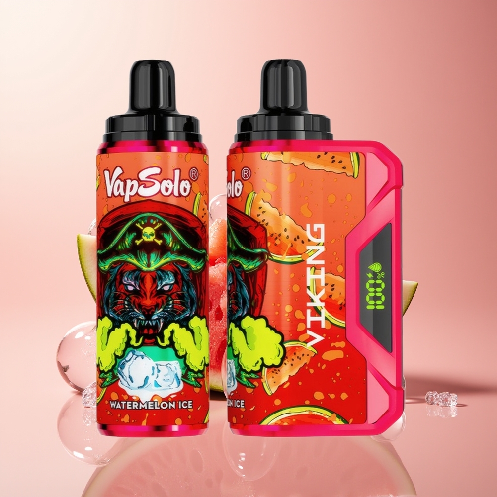 Watermelon Ice VapSolo VIKING 12000 Puffs 22ml Disposable Vape