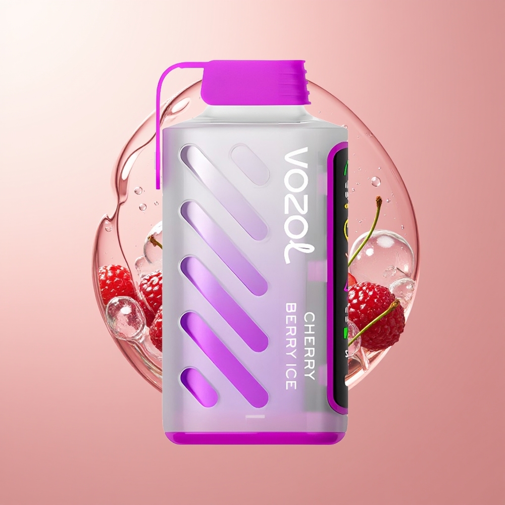 Cherry Berry Ice VOZOL Gear Power 20000 Puffs Full Screen Display