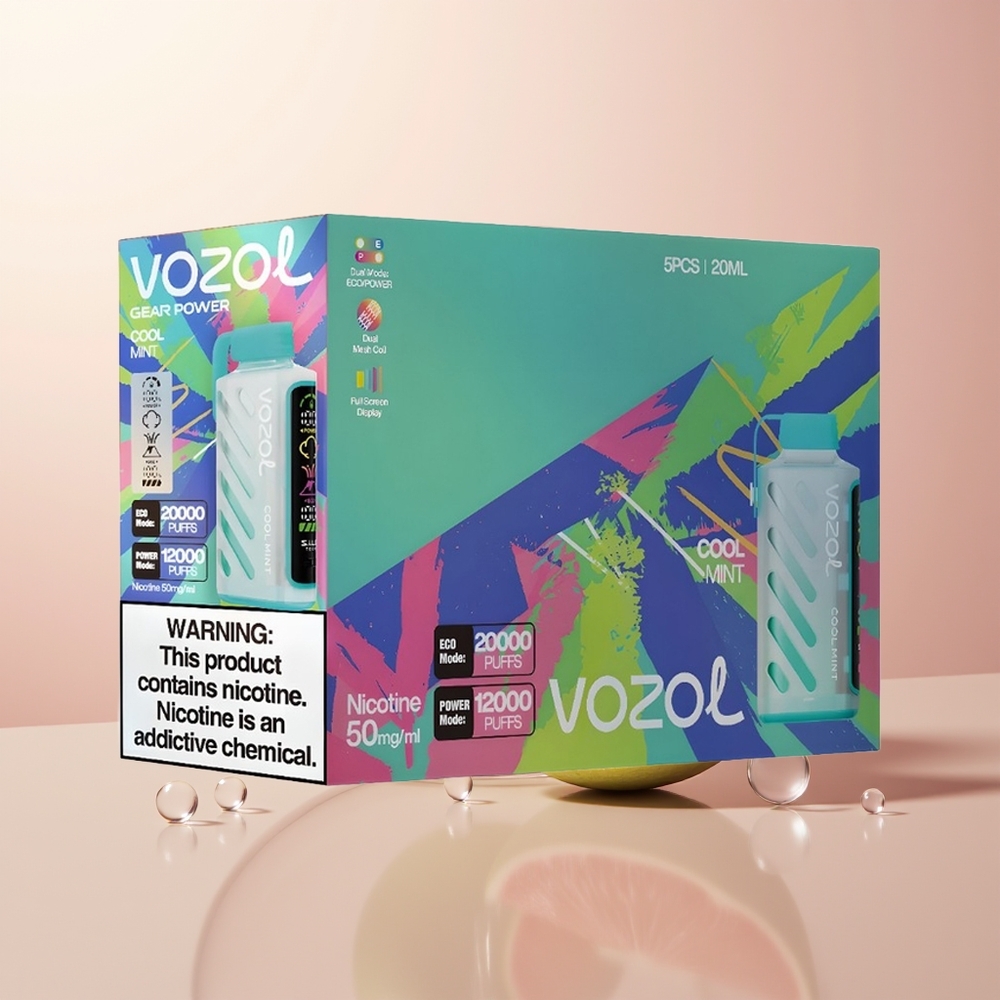Cool Mint VOZOL Gear Power 20000 Puffs Disposable Vape