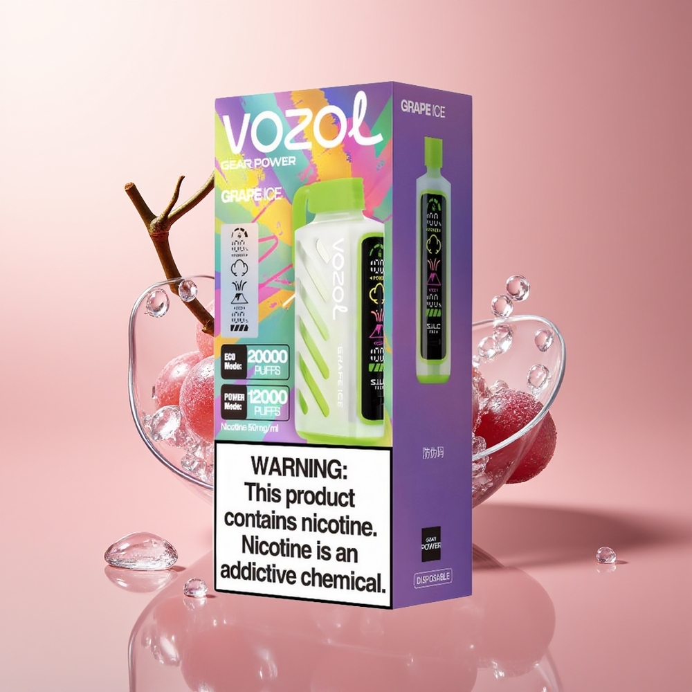 Grape Ice VOZOL Gear Power 20000 Puffs Dual Mesh Coil