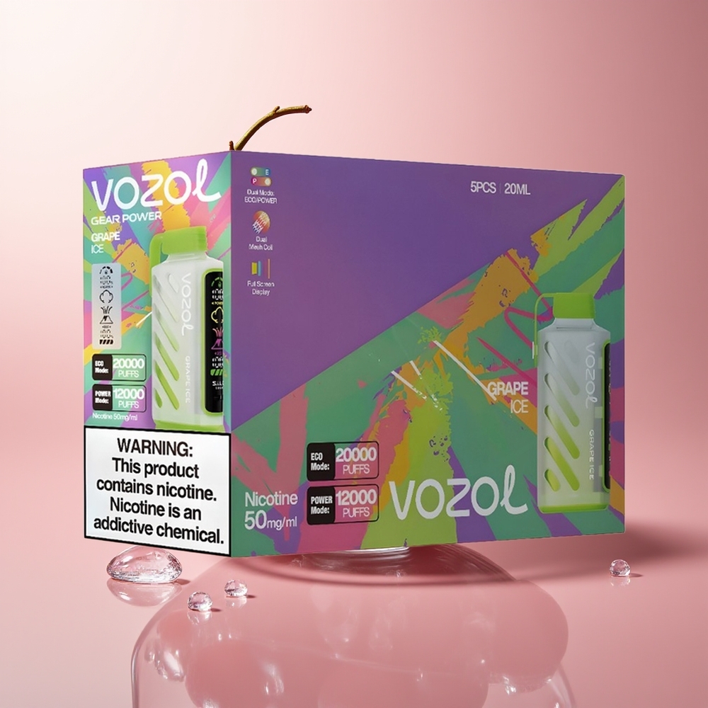 Grape Ice VOZOL Gear Power 20000 Puffs Dual Mesh Coil