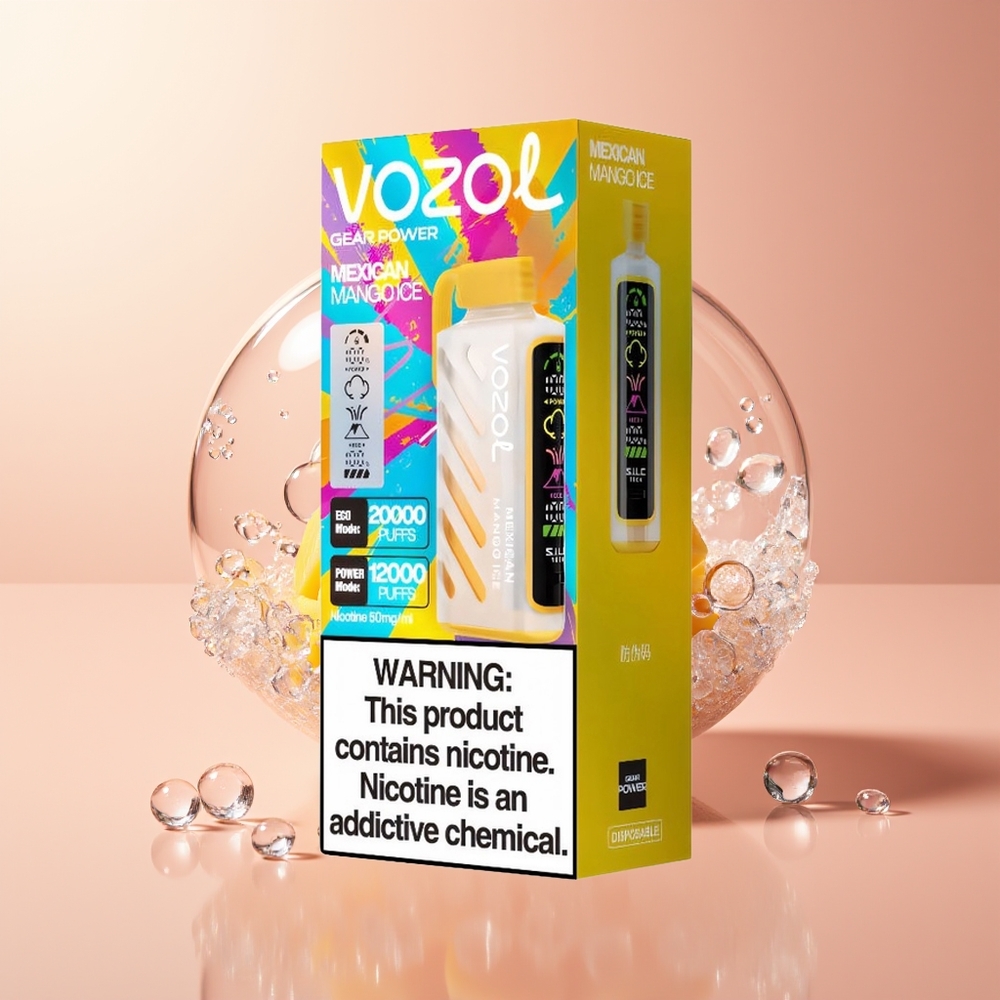 Mexican Mango Ice VOZOL Gear Power 20000 Puffs Disposable Vape Dual Mesh Coil