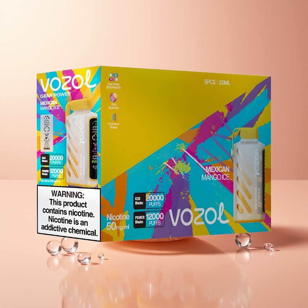 Mexican Mango Ice VOZOL Gear Power 20000 Puffs Disposable Vape Dual Mesh Coil