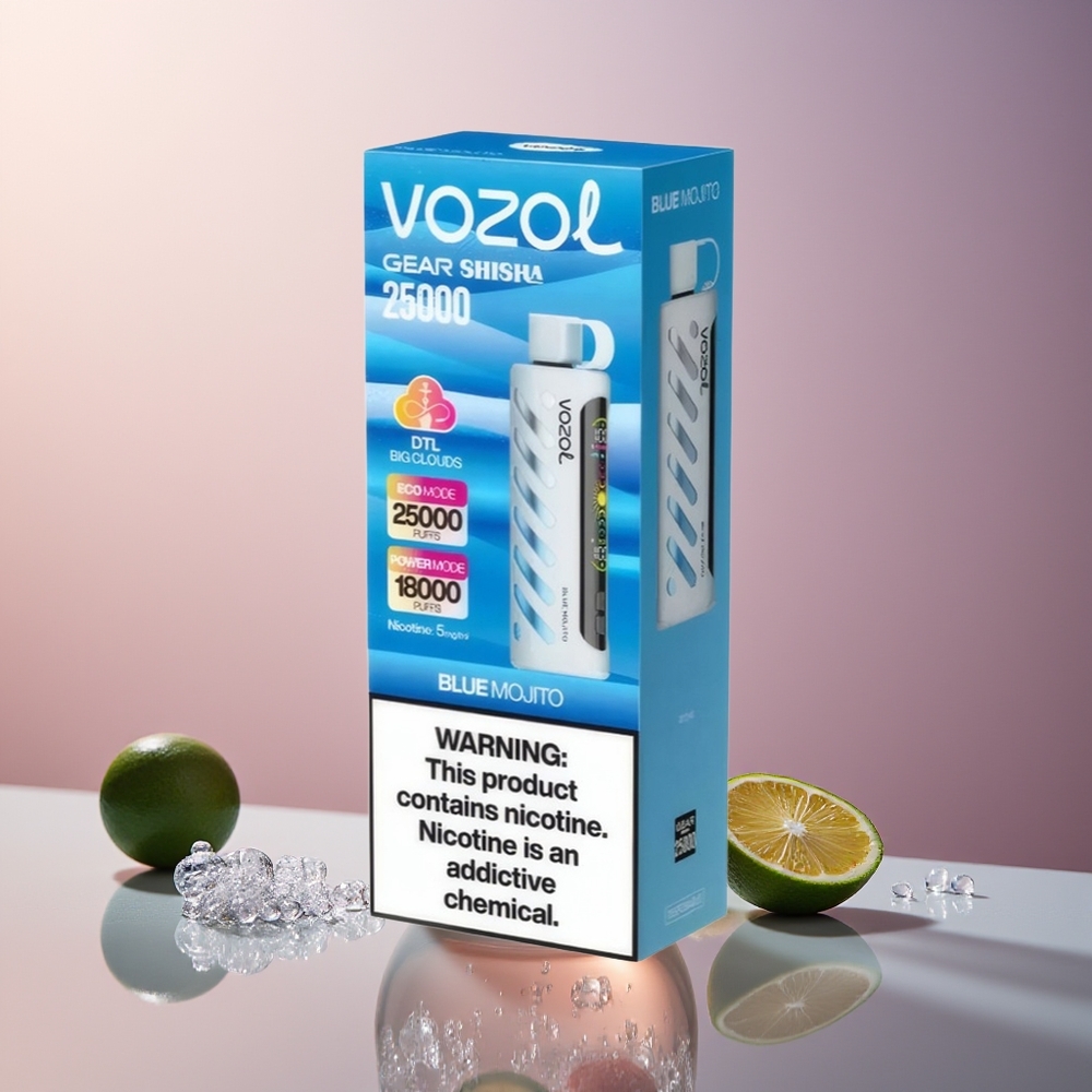 Blue MojitoVOZOL Gear Shisha 25000 Puffs Shisha Dual Mesh