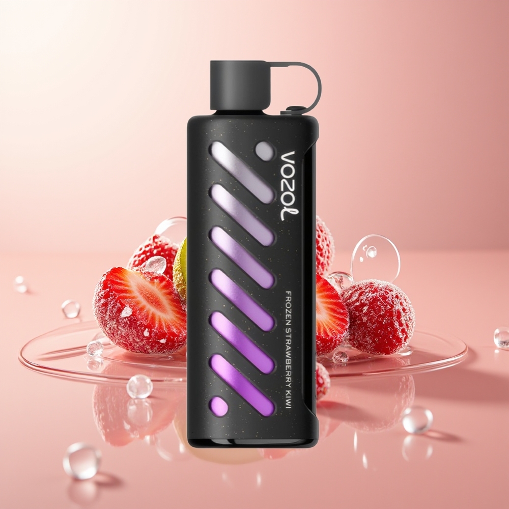 Frozen Strawberry KiwiVOZOL Gear Shisha 25000 Puffs Dual Mesh Dual Modes