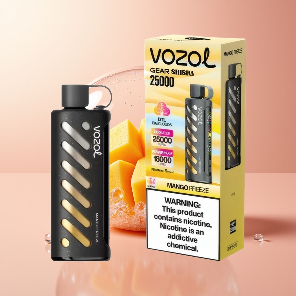 Mango FreezeVOZOL Gear Shisha 25000 Puffs Dual Mesh