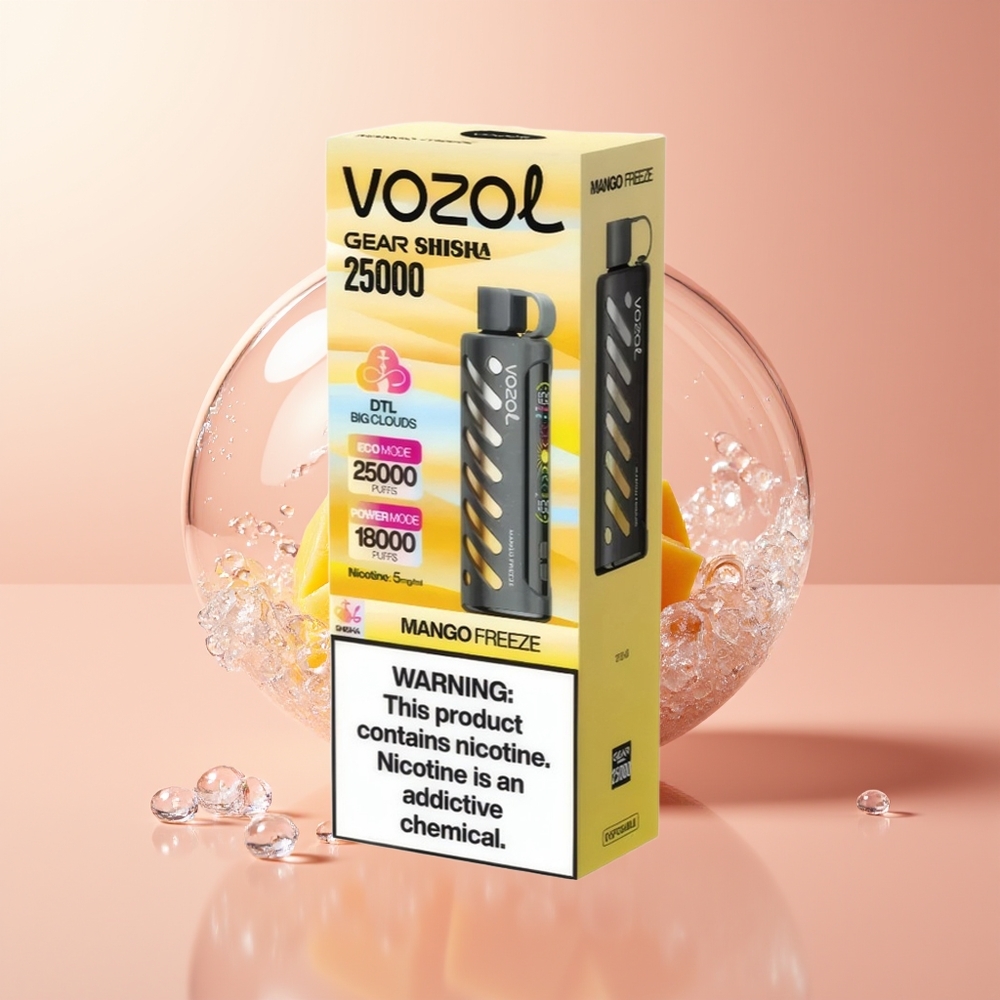 Mango FreezeVOZOL Gear Shisha 25000 Puffs Dual Mesh