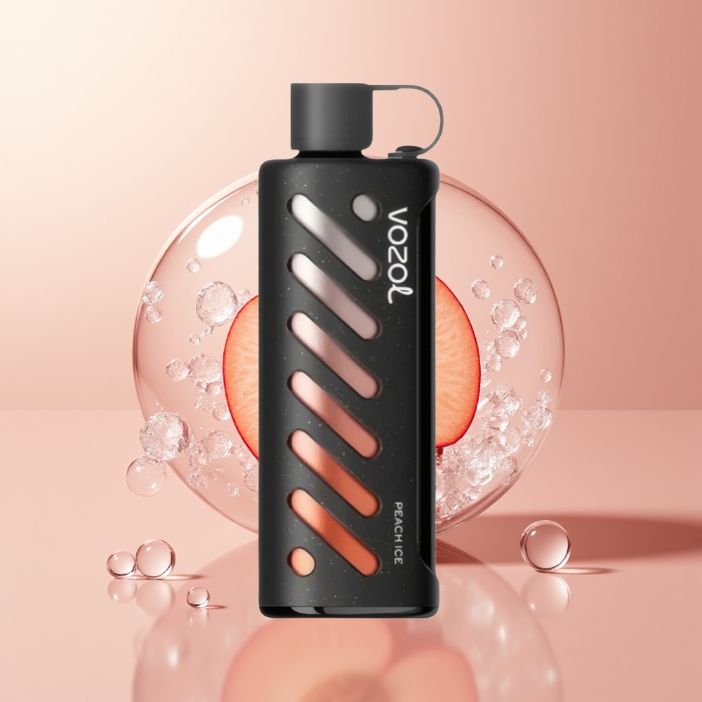 Peach IceVOZOL Gear Shisha 25000 Puffs Dual Mesh