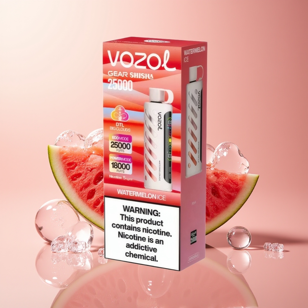 Watermelon IceVOZOL Gear Shisha 25000 Puffs Dual Mesh