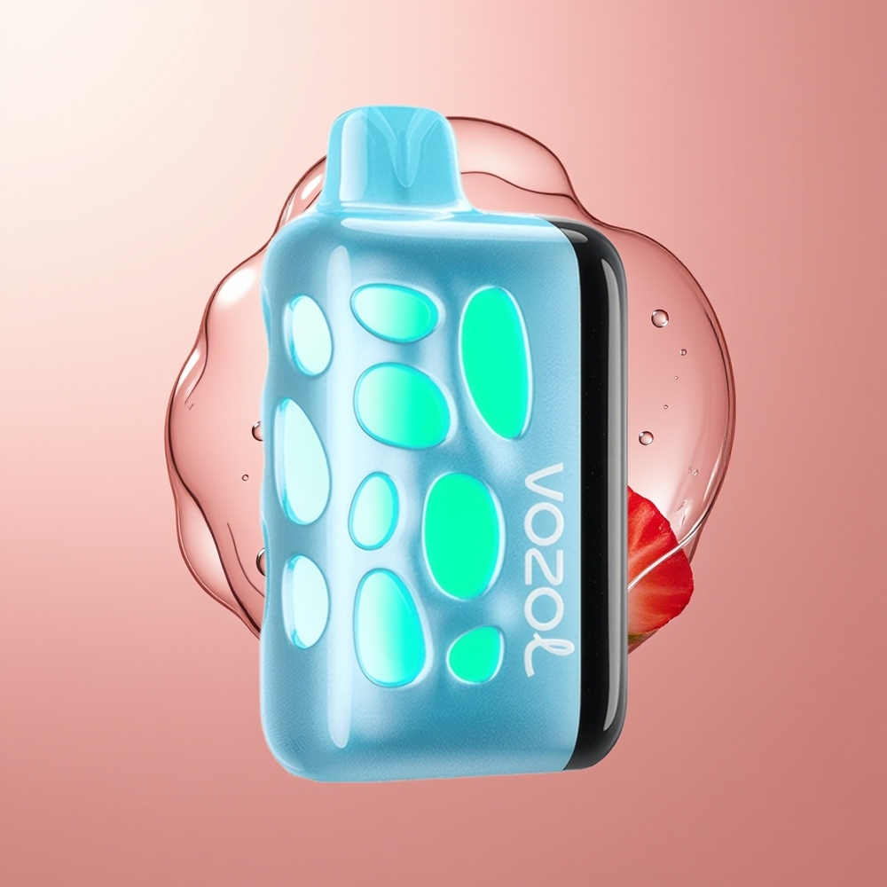 Cherry Strawberry VOZOL RAVE 40000 Disposable Vape 40000 Puffs 270 Degrees Vibrant Glow Design