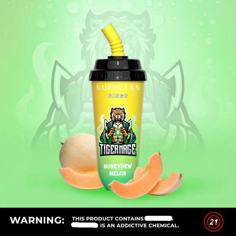 RandM Online Shop - RandM Supbliss Bingo 8000 Vape Pod Device 1Pc Honeydew Melon 60664B257
