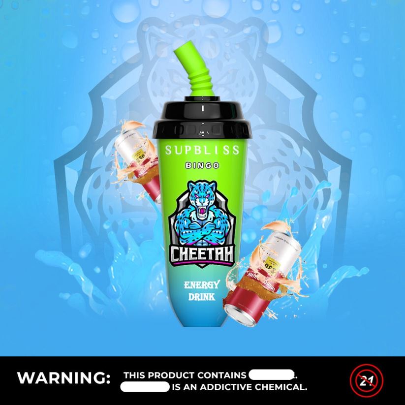 RandM Vape New Zealand - RandM Supbliss Bingo 8000 Vape Pod Device 1Pc Energy Drink 60664B254