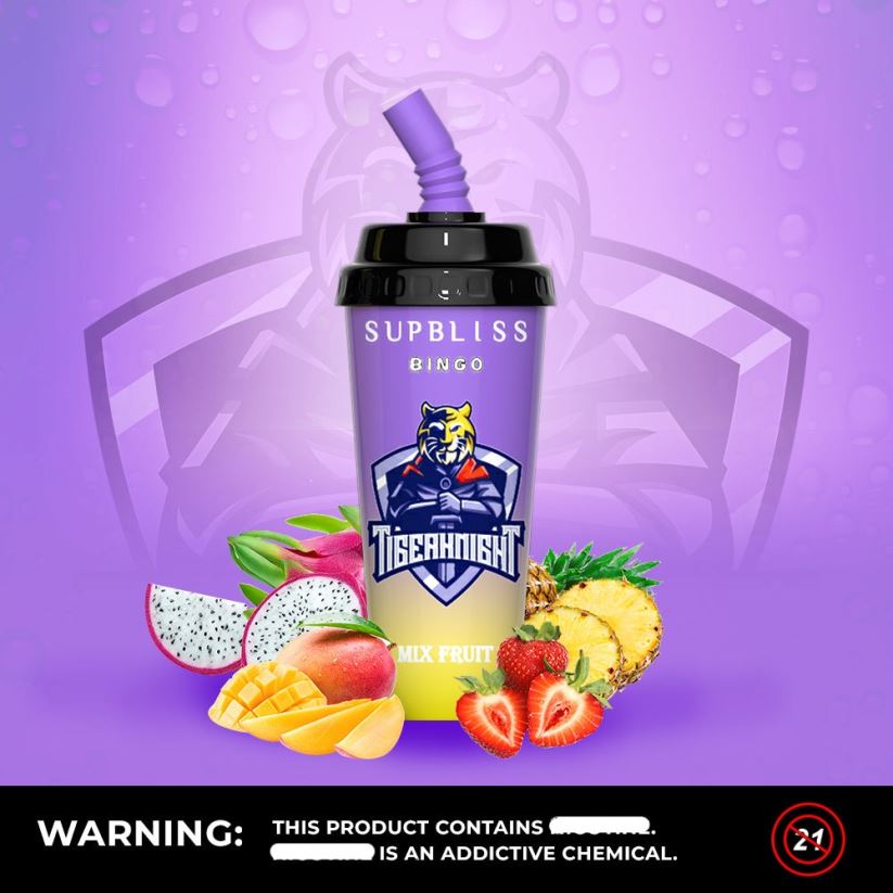 RandM Vape Online - RandM Supbliss Bingo 8000 Vape Pod Device 1Pc Mix Fruit 60664B258