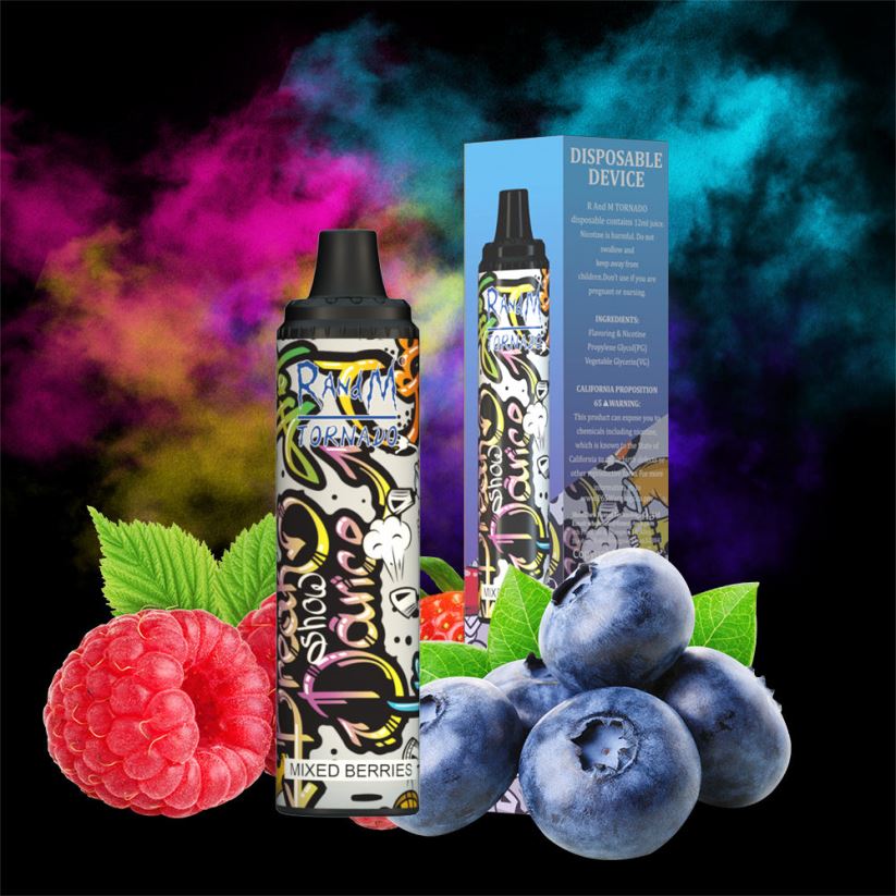 R And M Vape NZ - RandM Tornado 6000 Airflow Control Vape Pod Device 1Pc Mixed Berries 60664B291