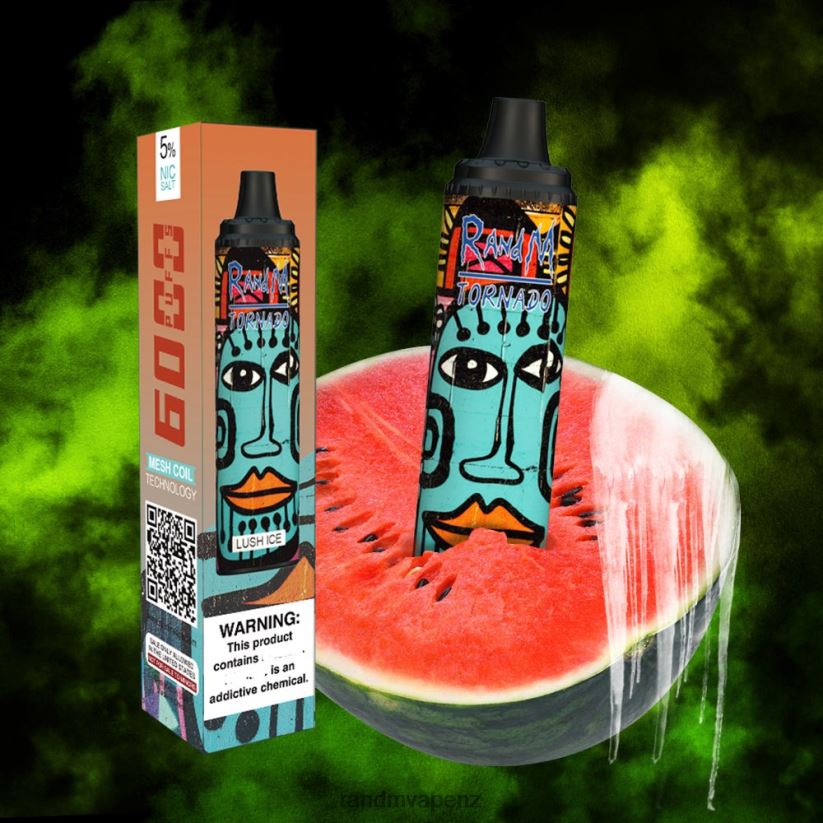 RandM Tornado Store - RandM Tornado 6000 Airflow Control Vape Pod Device 1Pc Lush Ice 60664B290