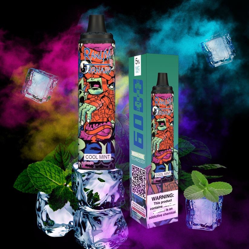 RandM Tornado Store - RandM Tornado 6000 Airflow Control Vape Pod Device 1Pc Lush Ice 60664B290