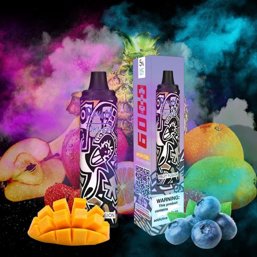 RandM Vape Sale - RandM Tornado 6000 Airflow Control Vape Pod Device 1Pc Fruit Fusion 60664B286