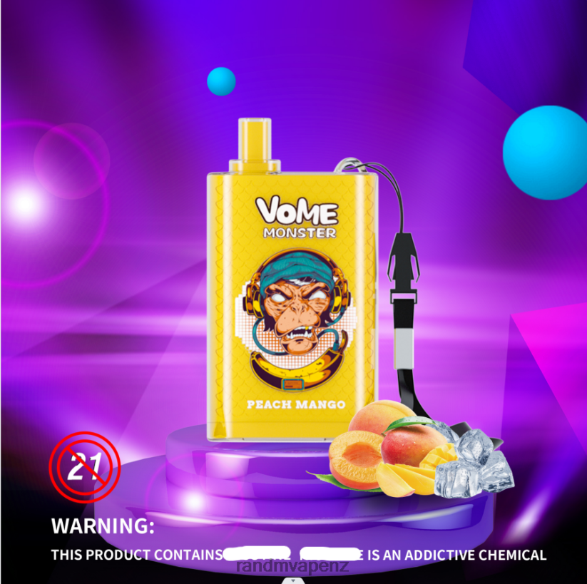 RandM Online Shop - RandM Vome Monster 10000 Airflow Control Vape Pod Device 1Pc Lush Ice 60664B277