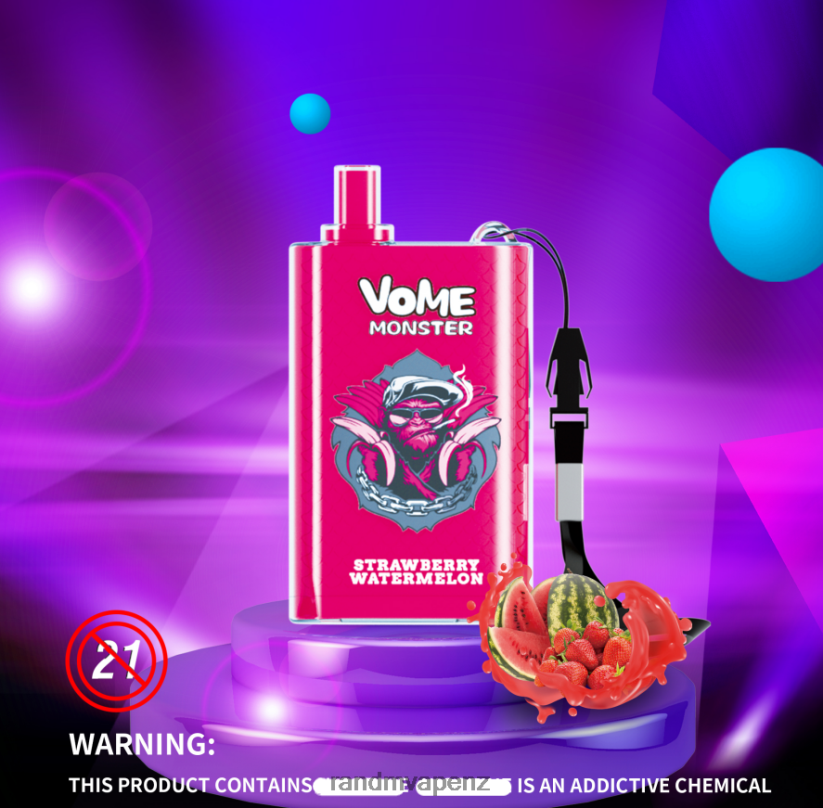 RandM Online Shop - RandM Vome Monster 10000 Airflow Control Vape Pod Device 1Pc Lush Ice 60664B277