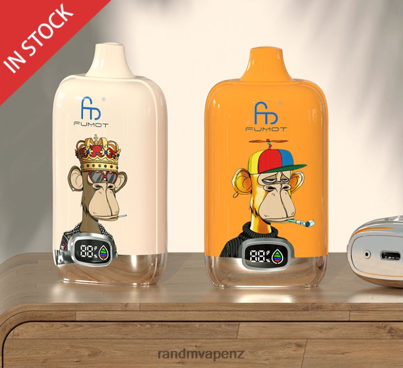 RandM Flavors - Fumot Original RandM Digital Box 12000 Battery And Liquid Display Vape Device Strawberry Watermelon 60664B5