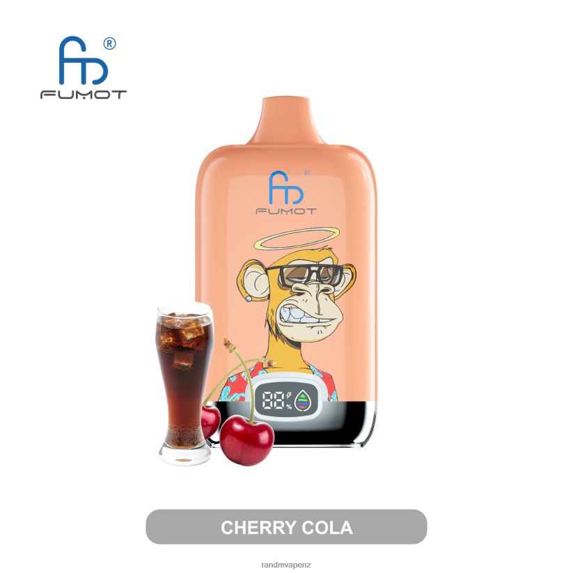 RandM Vape Sale - Fumot Original RandM Digital Box 12000 Battery And Liquid Display Vape Device Cherry Cola 60664B16