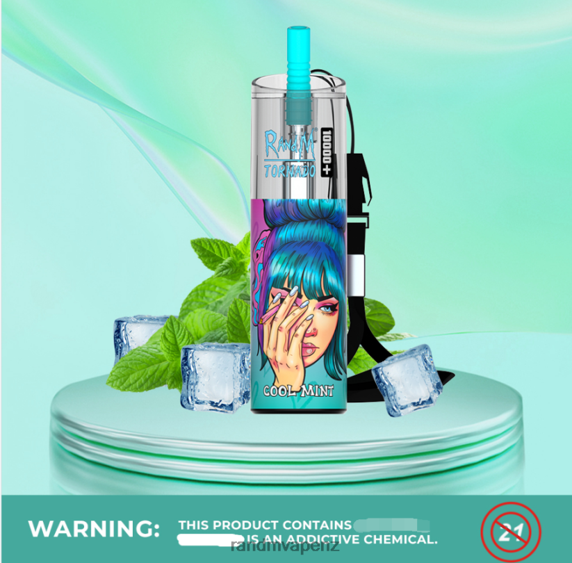 R And M Vape NZ - RandM Tornado 10000 Plus Airflow Control Vape Device 1Pc Strawberry Kiwi 60664B81