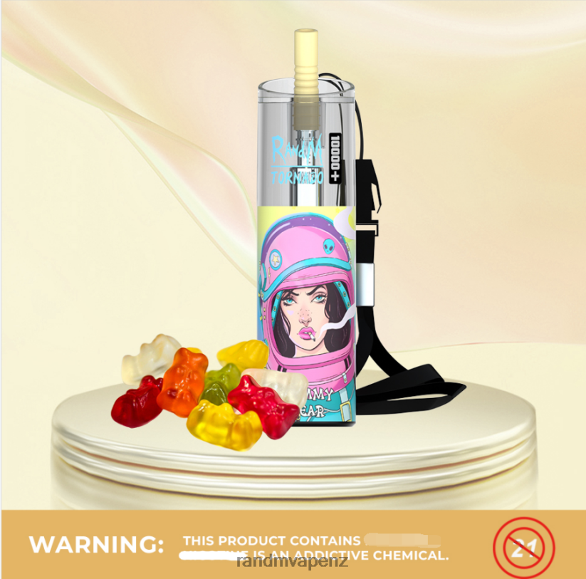 R And M Vape NZ - RandM Tornado 10000 Plus Airflow Control Vape Device 1Pc Strawberry Kiwi 60664B81