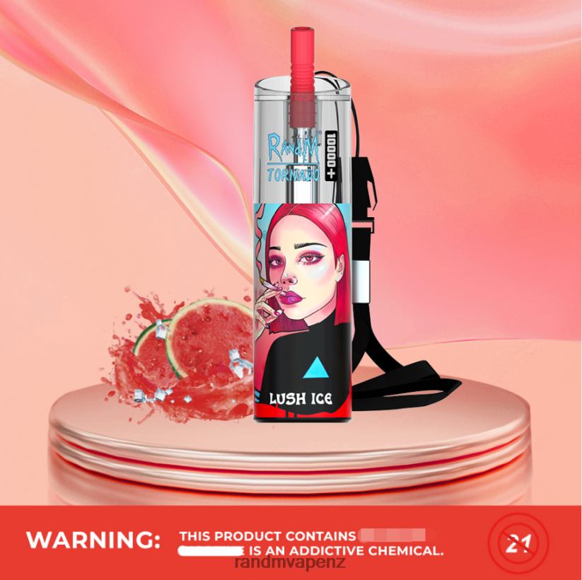 R And M Vape NZ - RandM Tornado 10000 Plus Airflow Control Vape Device 1Pc Strawberry Kiwi 60664B81