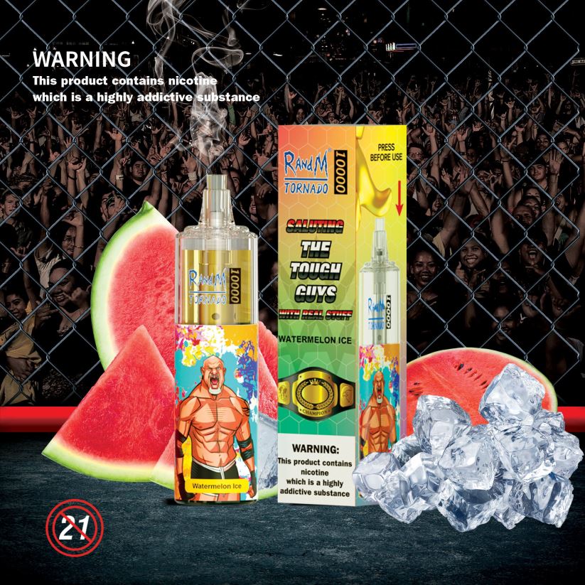 R And M Vape NZ - RandM Tornado 10000 Airflow Control Vape Device 1Pc Red Apple Ice 60664B121