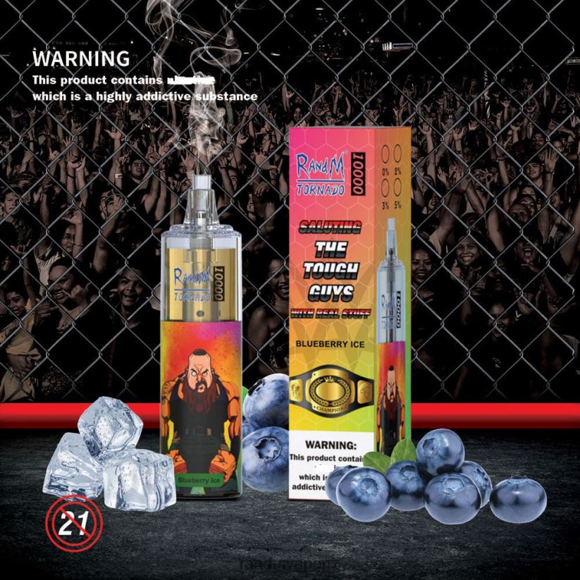 R And M Vape NZ - RandM Tornado 10000 Airflow Control Vape Device 1Pc Red Apple Ice 60664B121