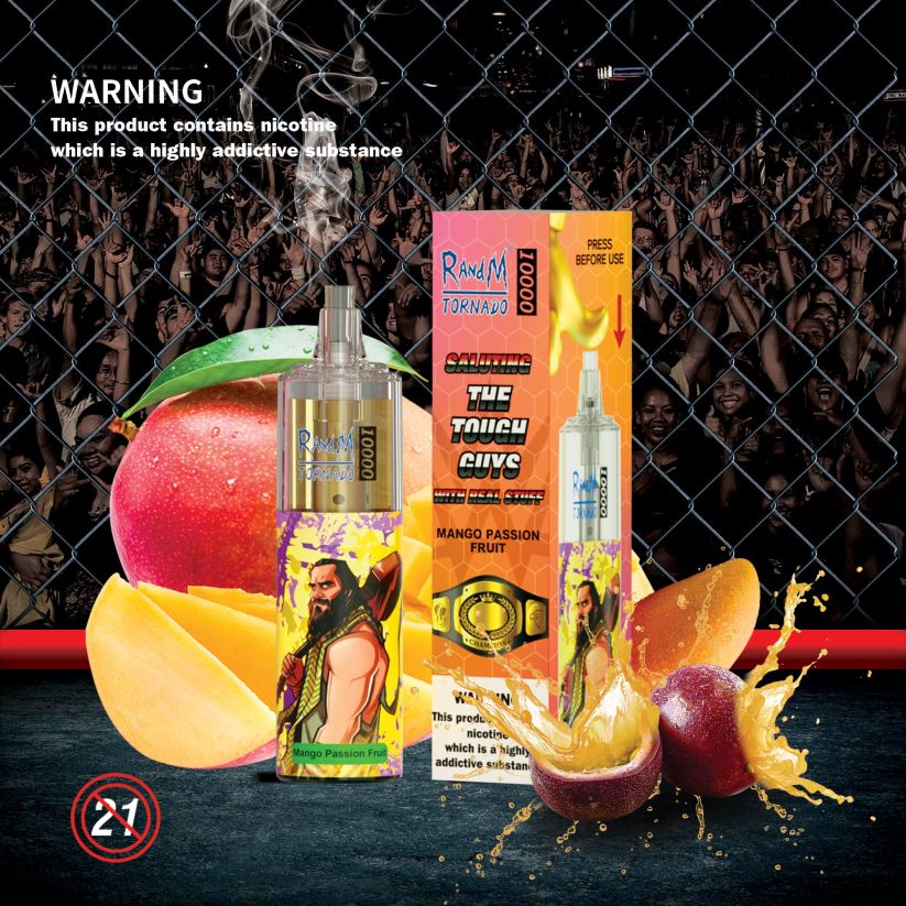 R And M Vape NZ - RandM Tornado 10000 Airflow Control Vape Device 1Pc Tropical Delight 60664B111