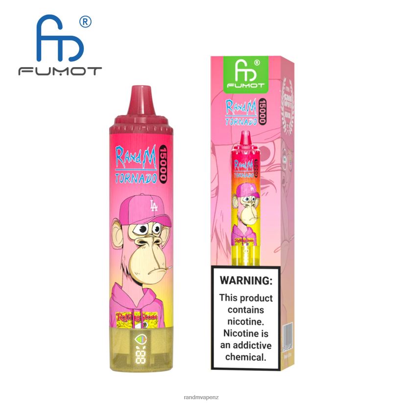 R And M Vape NZ - Fumot RandM Tornado 15000 Vape Device With Battery And Ejuice Display Version 1 Mixed Berry 60664B31