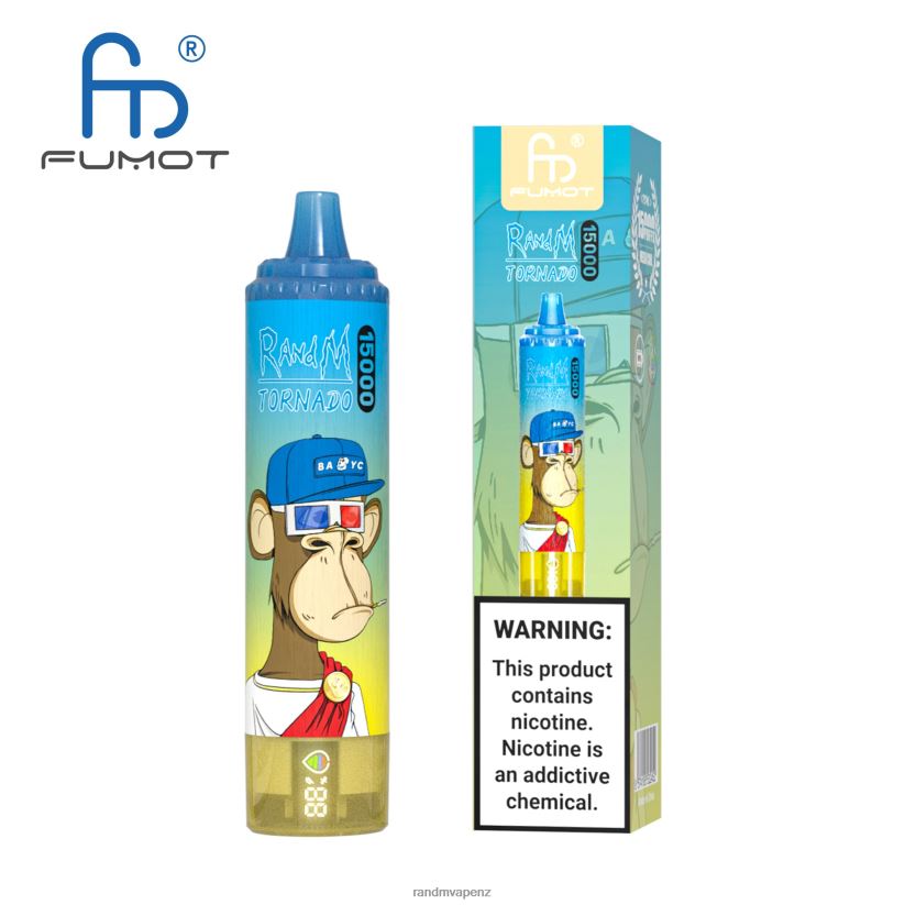 R And M Vape NZ - Fumot RandM Tornado 15000 Vape Device With Battery And Ejuice Display Version 1 Mixed Berry 60664B31