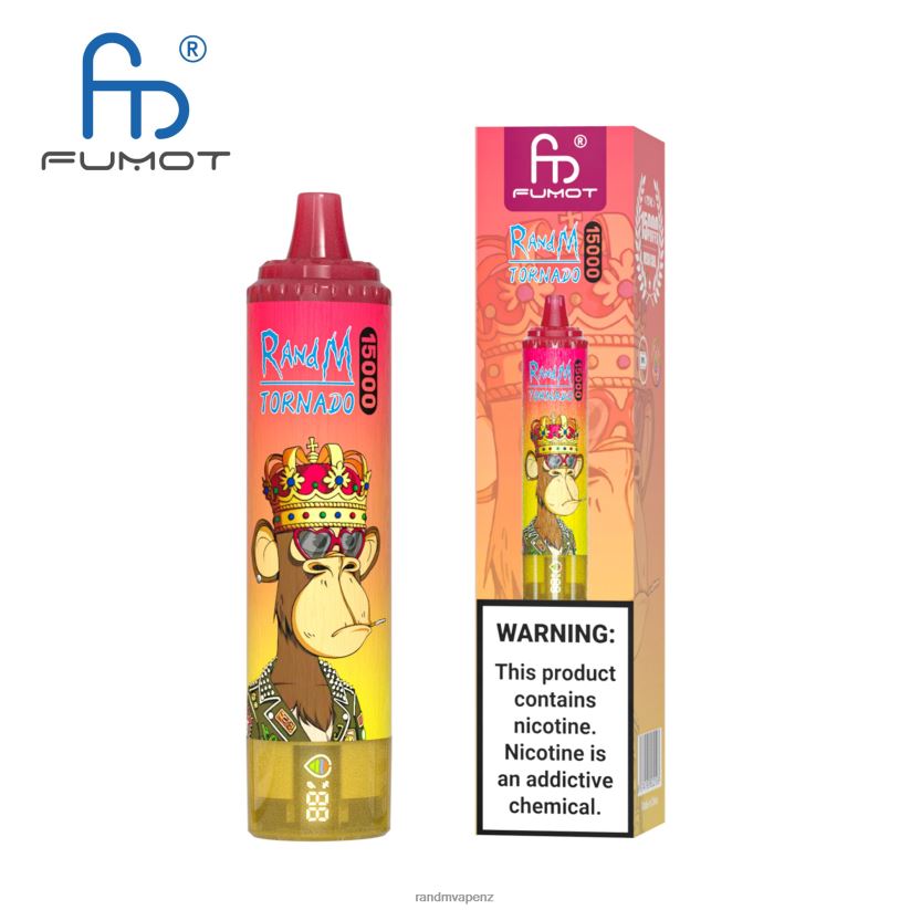 R And M Vape NZ - Fumot RandM Tornado 15000 Vape Device With Battery And Ejuice Display Version 1 Mixed Berry 60664B31