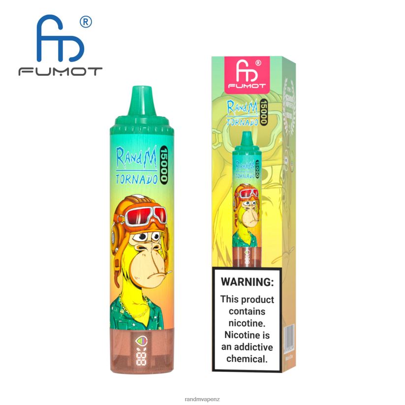 R And M Vape NZ - Fumot RandM Tornado 15000 Vape Device With Battery And Ejuice Display Version 1 Mixed Berry 60664B31