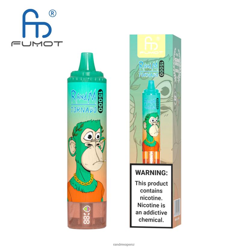 R And M Vape NZ - Fumot RandM Tornado 15000 Vape Device With Battery And Ejuice Display Version 1 Mixed Berry 60664B31