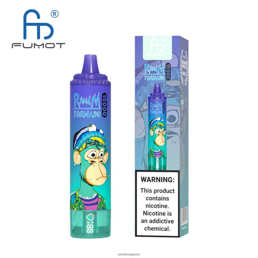 R And M Vape NZ - Fumot RandM Tornado 15000 Vape Device With Battery And Ejuice Display Version 1 Mixed Berry 60664B31