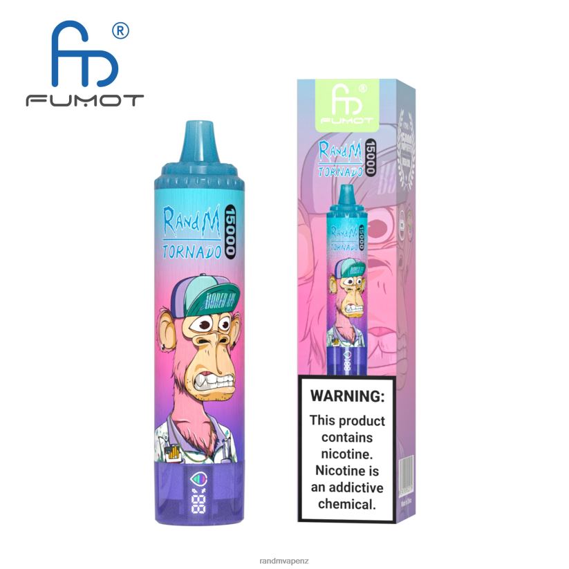R And M Vape NZ - Fumot RandM Tornado 15000 Vape Device With Battery And Ejuice Display Version 1 Mixed Berry 60664B31