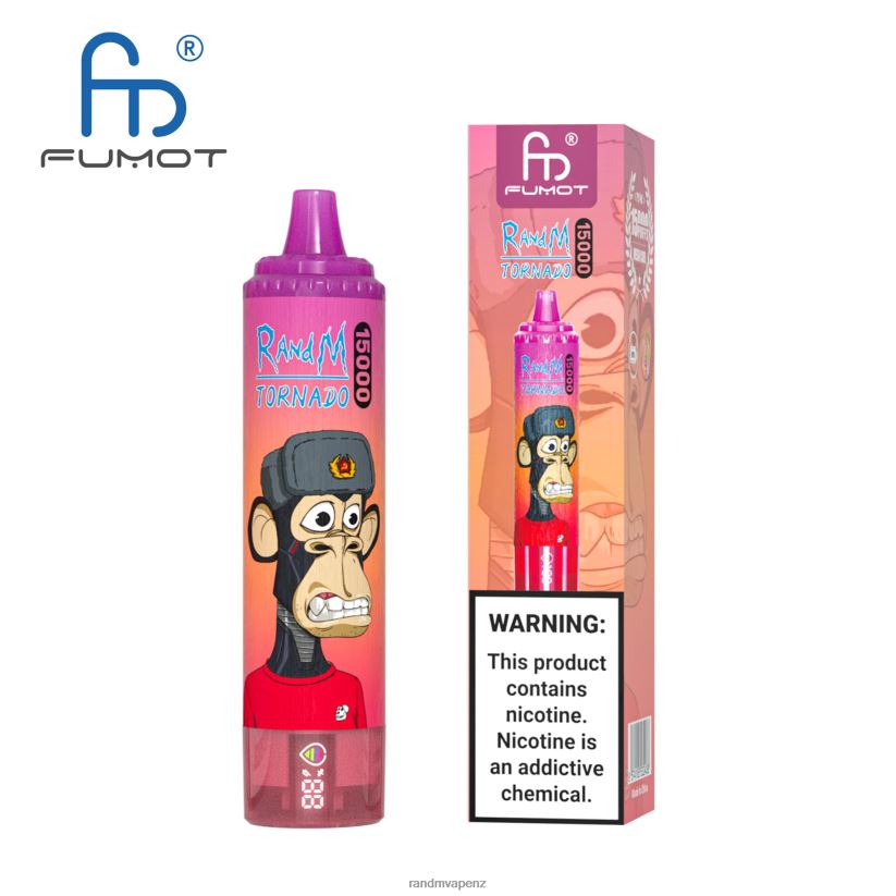 R And M Vape NZ - Fumot RandM Tornado 15000 Vape Device With Battery And Ejuice Display Version 1 Mixed Berry 60664B31