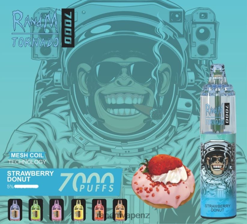R And M Vape NZ - RandM Tornado 7000 Airflow Control Vape Device 1Pc Peach Ice 60664B171