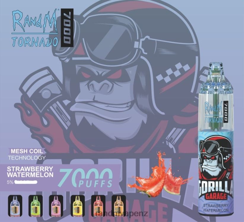 R And M Vape NZ - RandM Tornado 7000 Airflow Control Vape Device 1Pc Peach Ice 60664B171