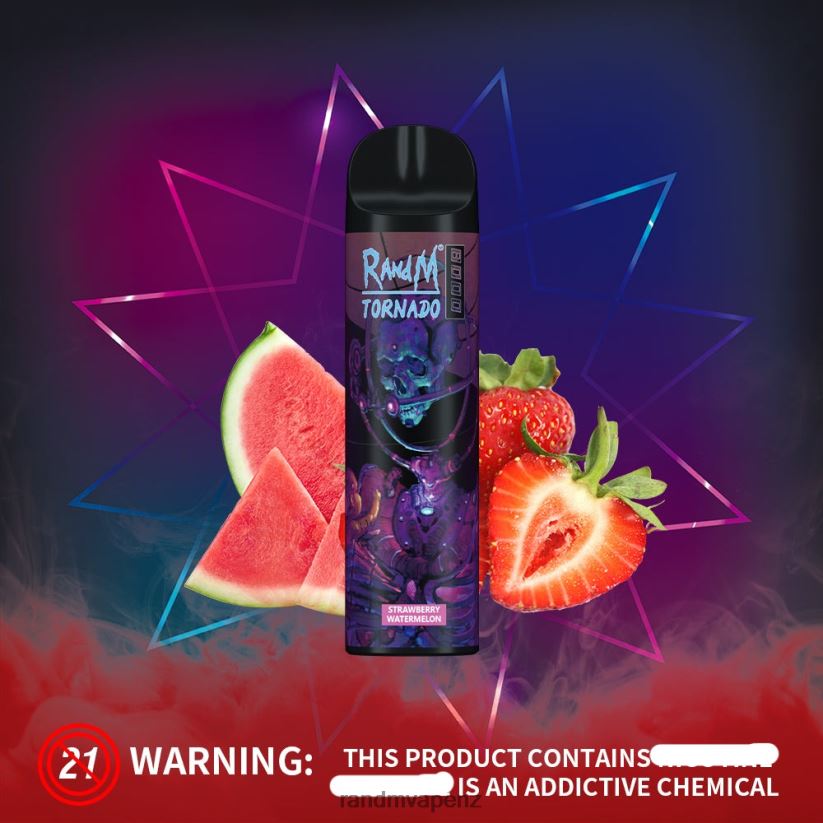 R And M Vape NZ - RandM Tornado 8000 Airflow Control Vape Device 1Pc Peach Mango 60664B251