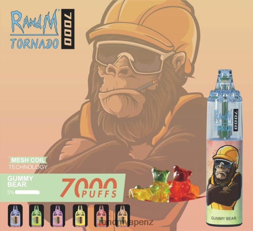 RandM Tornado Store - RandM Tornado 7000 Airflow Control Vape Device 1Pc Mango On Ice 60664B170