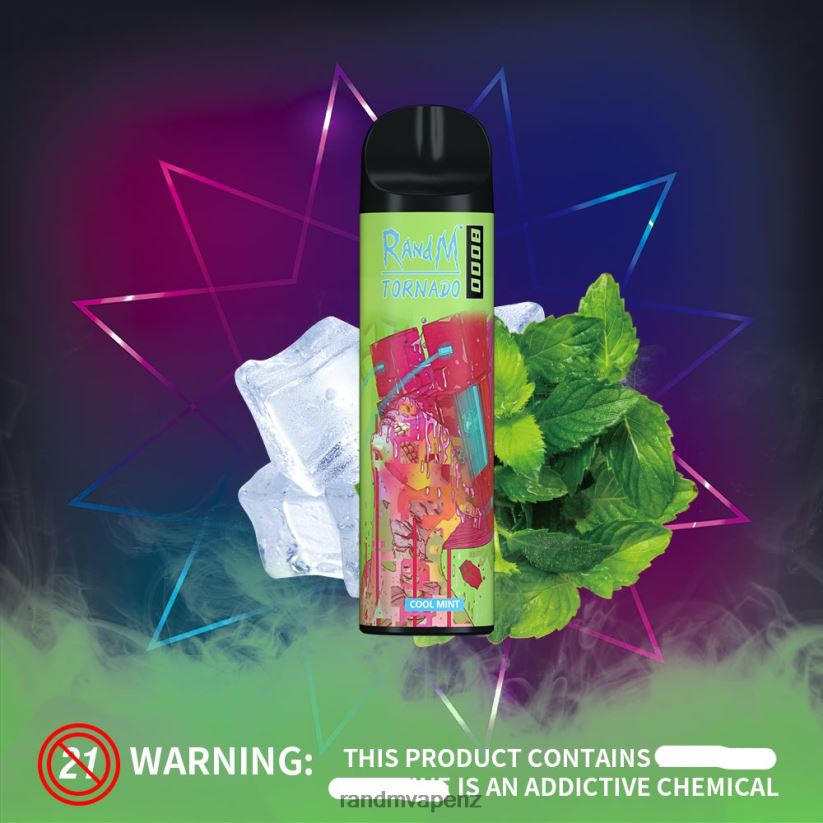 RandM Vape Store - RandM Tornado 8000 Airflow Control Vape Device 1Pc Cool Mint 60664B249