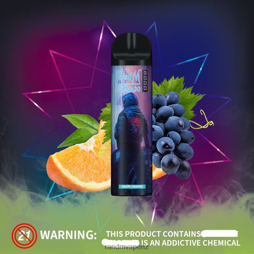RandM Vape Wellington - RandM Tornado 8000 Airflow Control Vape Device 1Pc Pina Colada 60664B252